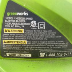 Greenworks Electric Leaf Blower 