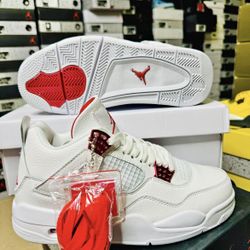 Brand New Jordan 4 Retro Metallic Red