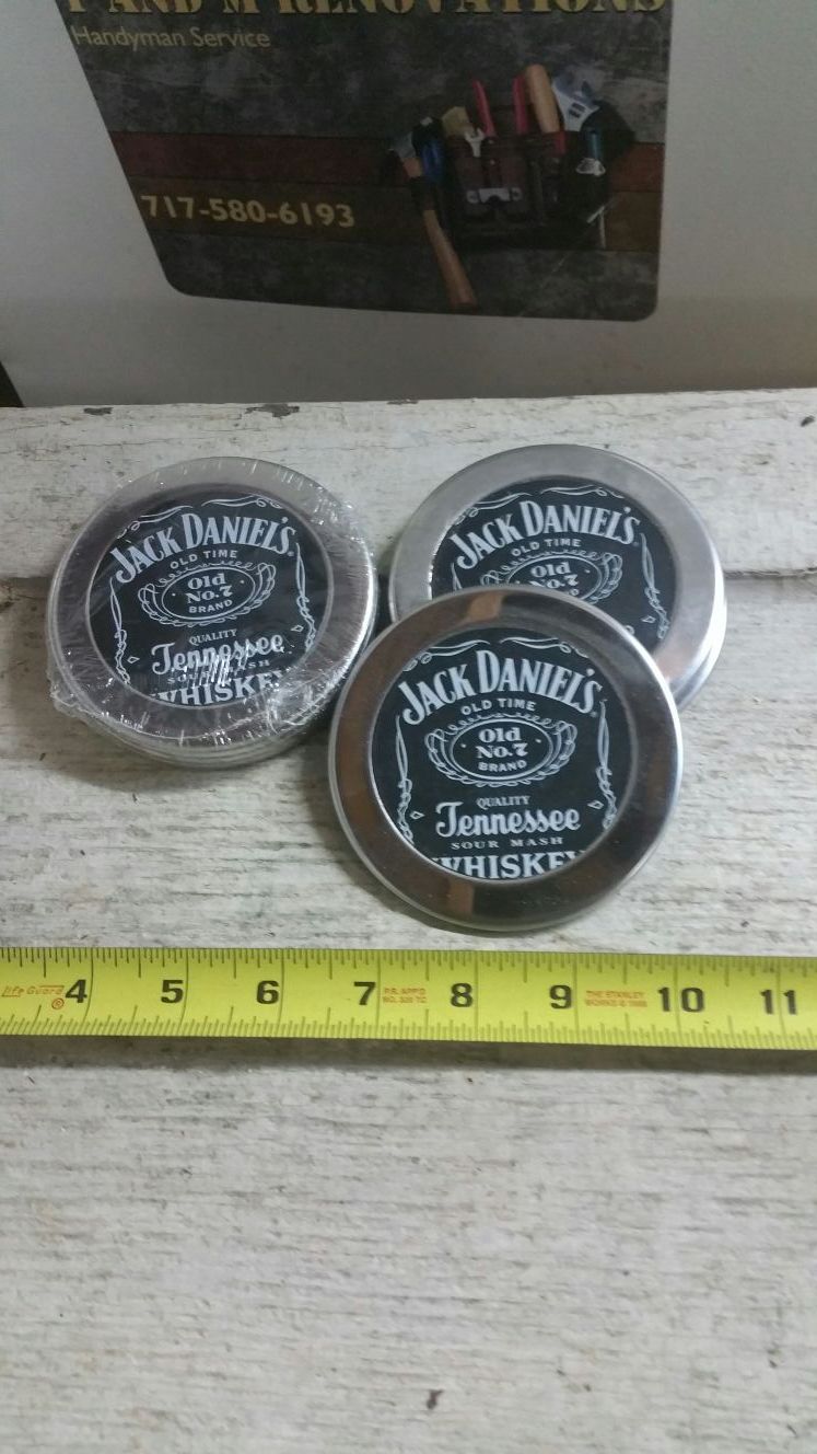 8 Jack Daniels coasters