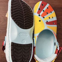 New Crocs CLASSIC ZEN GARDEN RO ADJUSTABLE TERRY CLOTH CLOG Mans 11us