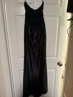 Black corset dress