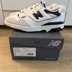new balance 550 navy blue size 12 new