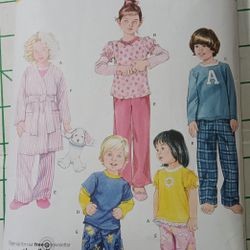  Kids Playwear & Pajama Robe Pattern