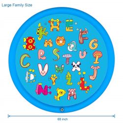 Splash Pad Sprinklers for Kids, Exercise N Play 68" Inflatable Sprinkler Pad