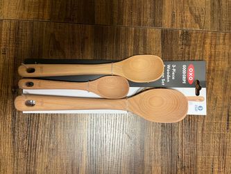 OXO Good Grips 3-Piece Wooden Spoon Set