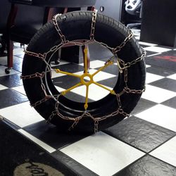 New snow chains and tensioner