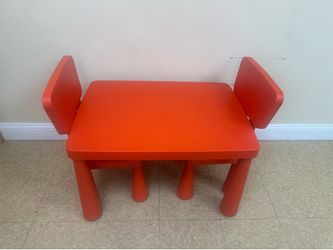 Kids tables with chairs (plastic)