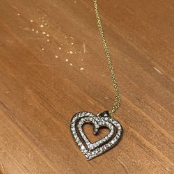 .925 Sterling Silver Chain 3.00ctw Pink Topaz & Diamonique Diamond Heart Necklace