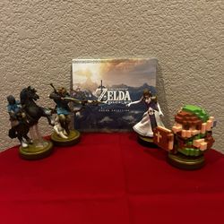 Nintendo The Legend of Zelda: Breath of the Wild Amiibo Figurines & Sealed CD
