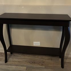 Dark Wood Console Table 