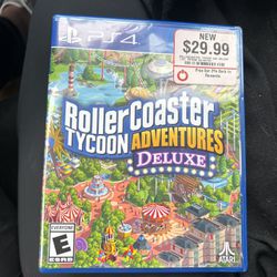 PS4 Roller Coaster Tycoon Adventures Deluxe. Brand new Never even took it out of the box. I Messed up And got