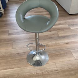 One Faux Leather Adjustable Gary Bar/counter Stools