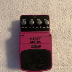 HEAVY METAL DISTORTION GUITAR PEDAL ($20)