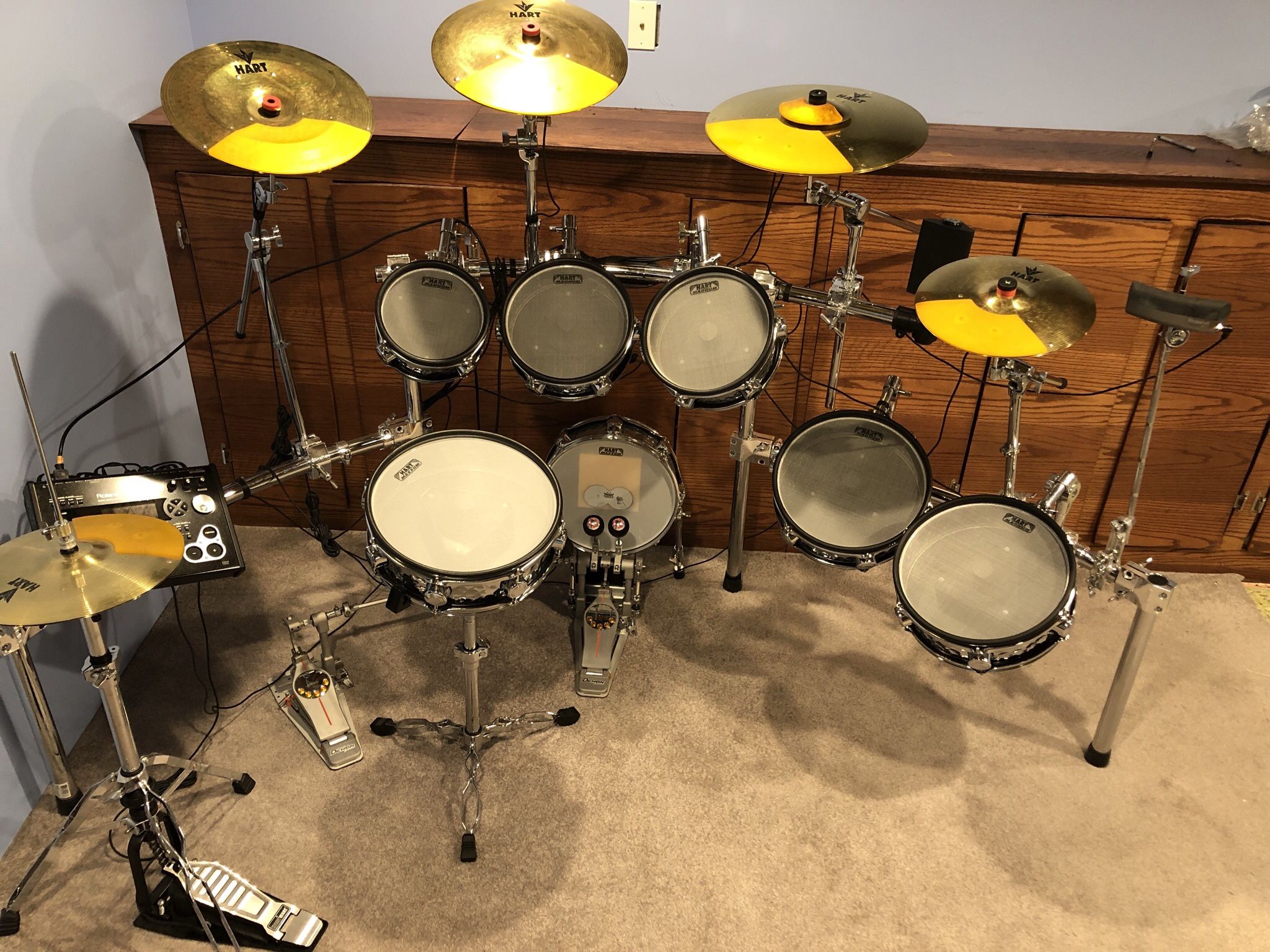 Hart Dynamics 7.5 Electronic Drums With Roland TD30 TD-30 Plus Extras