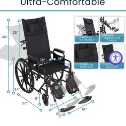 Full Option Reclining Wheelchair 