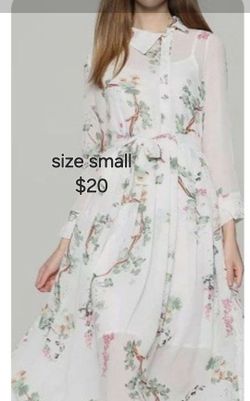 Floral Midi Dress Size Small