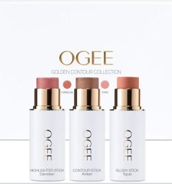 New Ogee Face Stick Crystal Collection Trio Contour Stick Makeup Collection