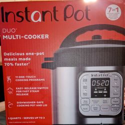 INSTA POT DUO 7 IN 1 MULTI COOKER 3 QUART