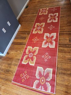 3'x10' Indoor Outdoor Poly Woven Rug Mat