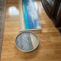 Home Decore, Clock And Canvas 