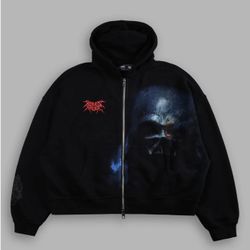 Darc Sport VADER VEX DOUBLE ZIP HOODIE IN BLACK