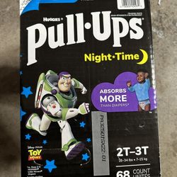 Huggies Pull Ups Night Time 2T-3T, 68 Count 