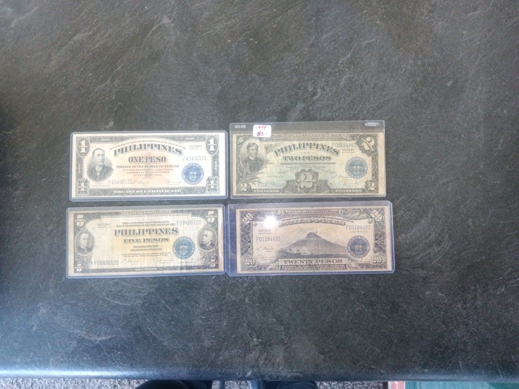 Lot of (4) Victory Treasury Certificates 