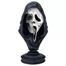 Scream Ghost Face Bust Resin Statue Heavy 13”x7” Halloween Decor Horror Officially Licensed NEW (Price Is Firm)
