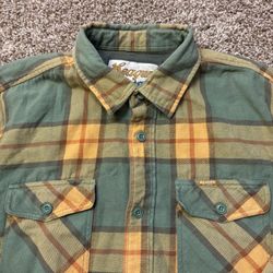 Seager Grit Company Plaid Flannel Long Sleeve Mens Size Large