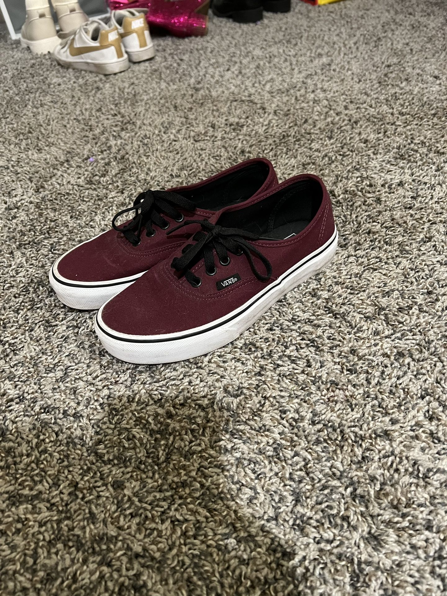 Maroon Vans 