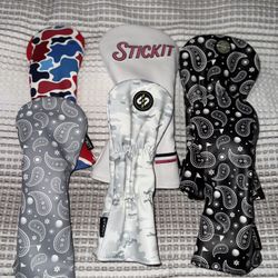 STICKIT Golf Driver Woods Headcover Magnetic 