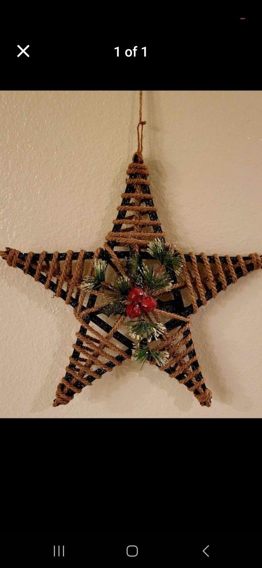 Hanging Rope Christmas Star
