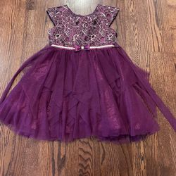 Jona Michelle Girls Size 7 Purple Fancy Sleeveless Dress