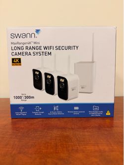 Swann MaxRanger Mini 4K Wireless NVR Security System, 3-Pack