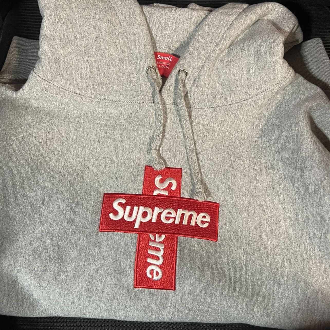 Supreme Box Logo Hoodie Grey Cross Small for Sale in Irwindale, CA