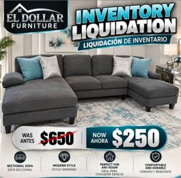 Sofa , Loveseat , Mesa de centro, Cama, Mesita de noche, Cómoda, Espejo y mucho más (Gran Liquidación)