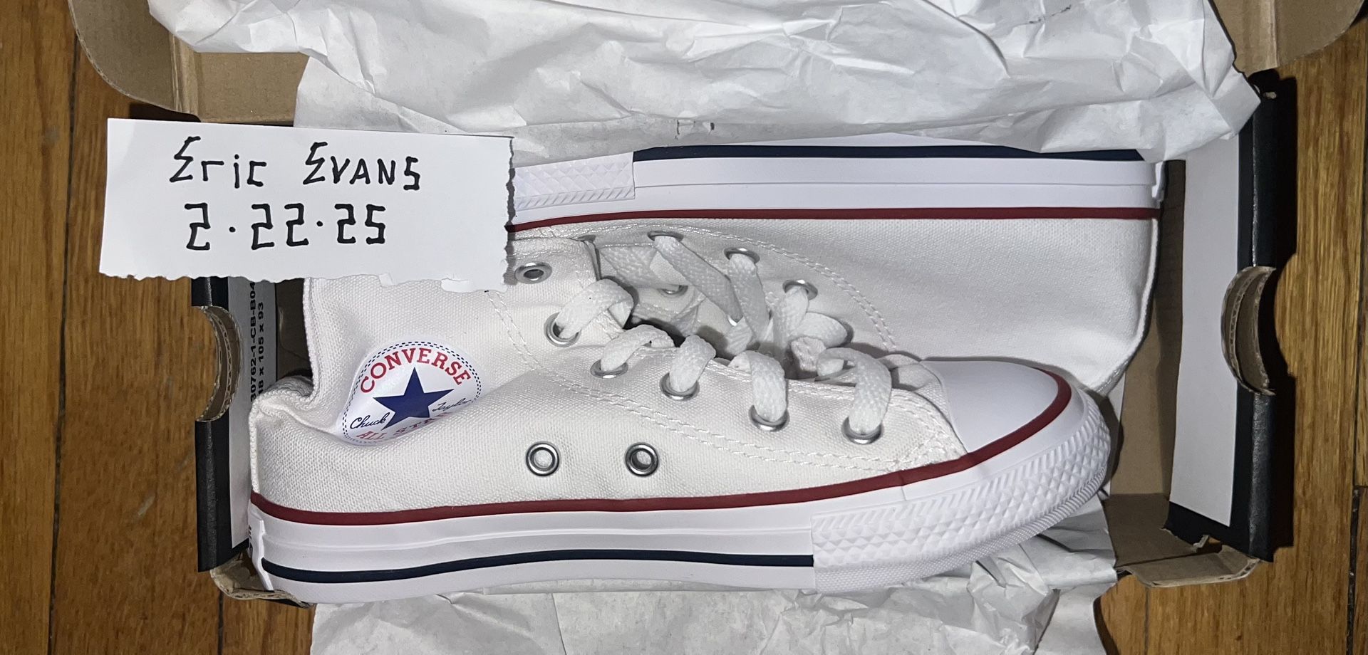 Converse All Star High (optical white) Size 13 (preschool)