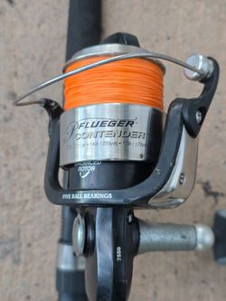 Pfleuger Reel/New Lines/New Black Beauty Rod