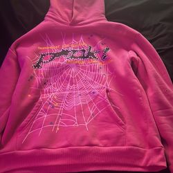 Pink spider hoodie 