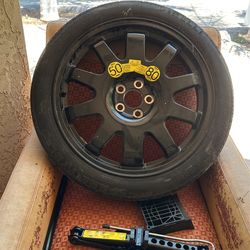 Jaguar XJL brand new jack and tire set 135/75/19 