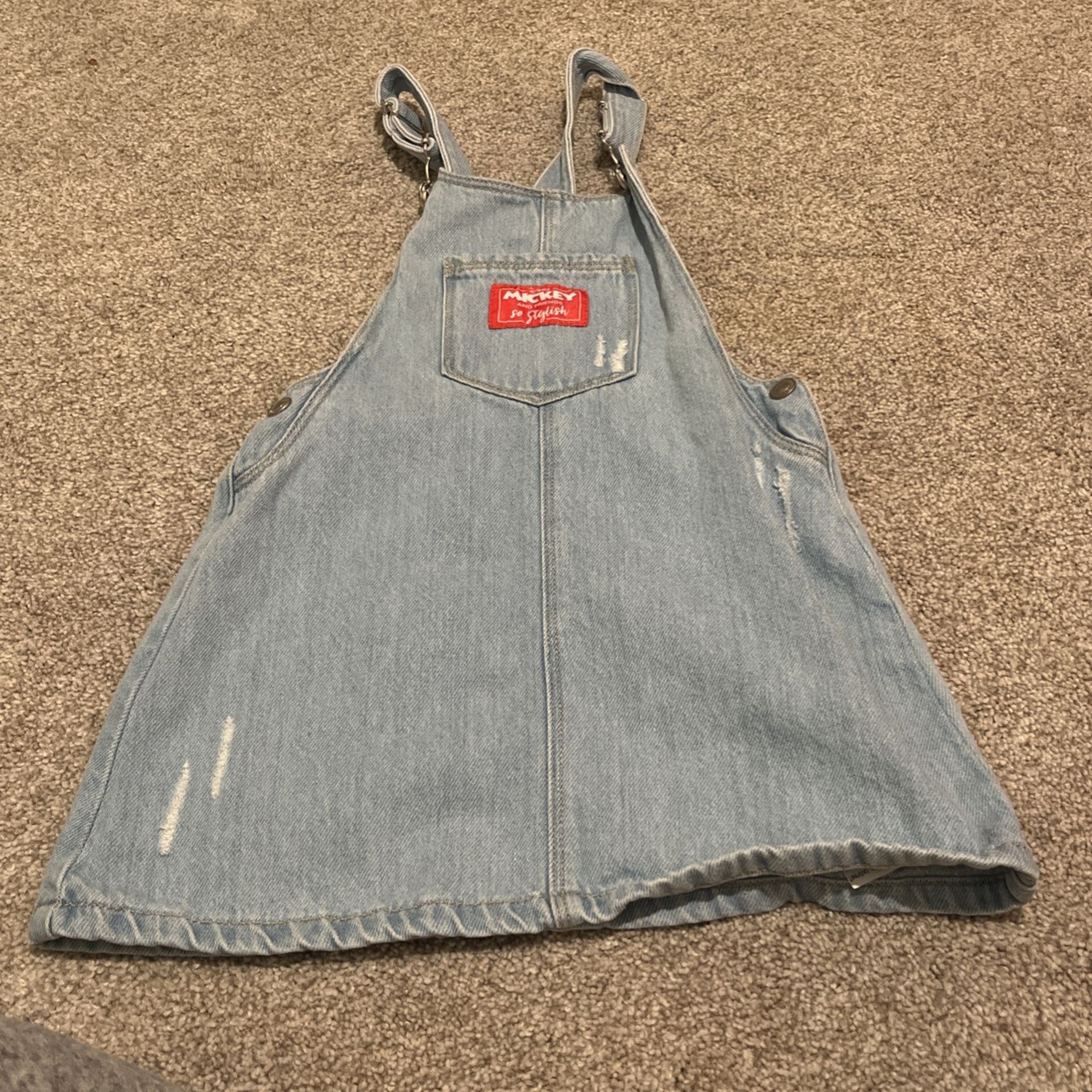 Zara 4/5 Overall Dress Girls 