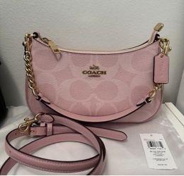 Baby pink coach Teri bag