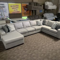 Big Grey Sectional Sofa 