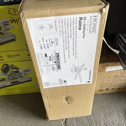 Raina 52 in. LED Outdoor Matte White Ceiling Fan with Light