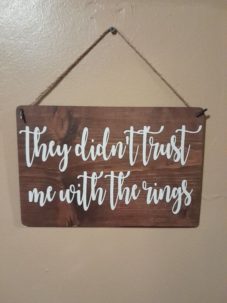 Wedding Decor Hanging Sign