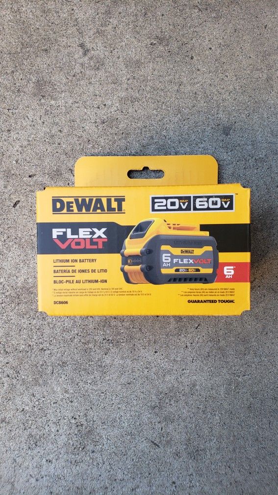 Dewalt 60v Flexvolt Battery Ah Brand New