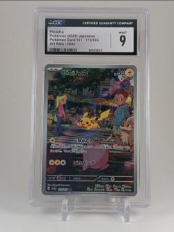 Pokémon TCG Pikachu Art Rare Sv2a 151 173/165 Holo Japanese CGC 9