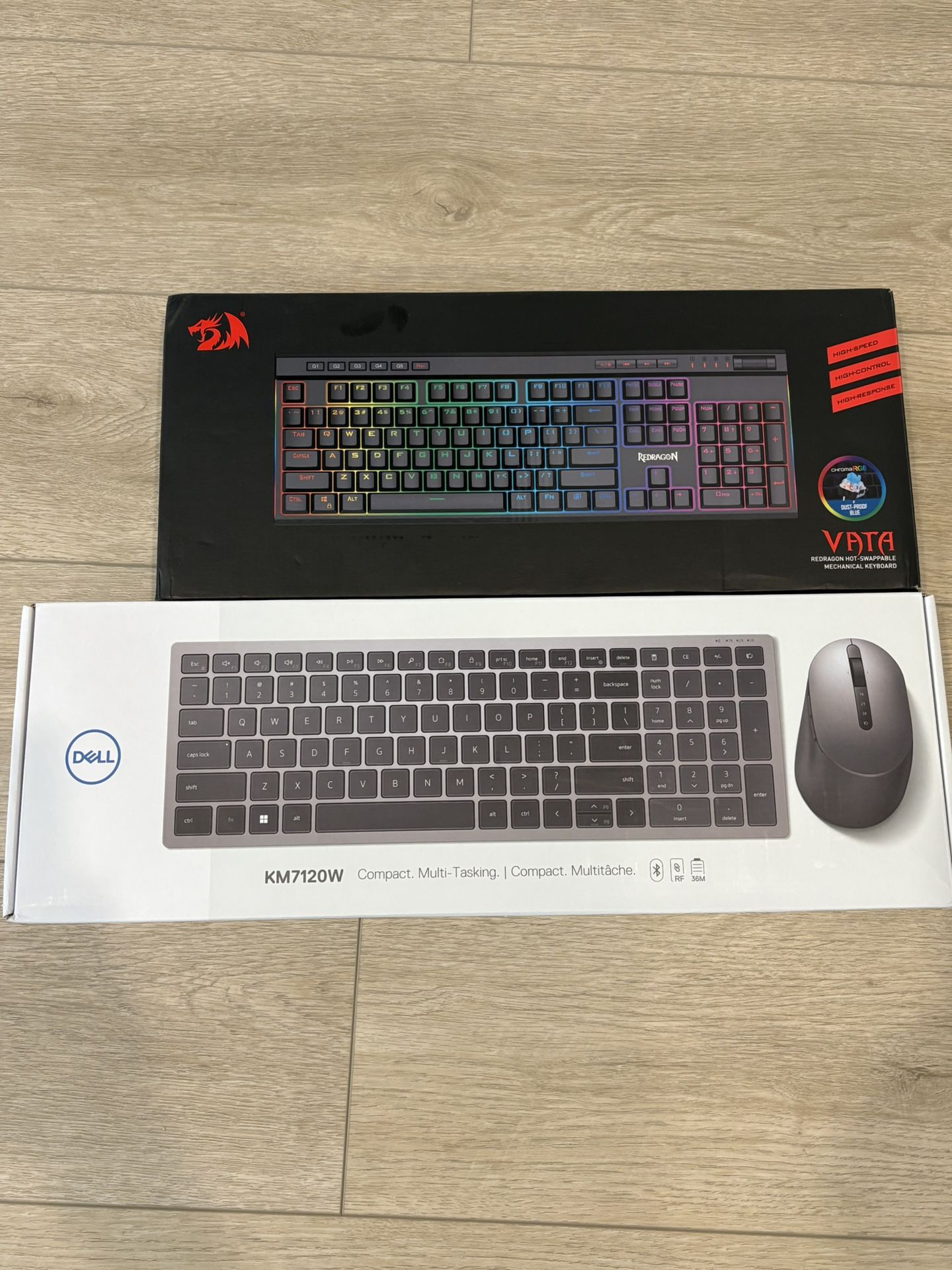 Gaming Red Dragon And Dell Keyboard