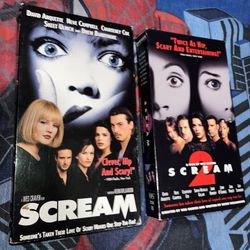 Scream and Scream 2 VHS 