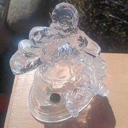 glass Coke Santa and other Angel Mary